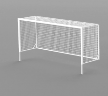 Ворота футбольные 5х2х1,5 м, алюминиевый профиль овальный 100х120 мм, со стаканами ОС_